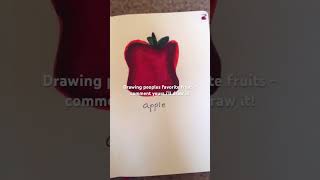 Part 1 of drawing peoples favorite fruits fruit drawing wow fypシ゚viral [upl. by Aidin]