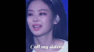 Jennie  Call my sisters 😈 blackpink jennie lisa jisoo rosé [upl. by Ettelocin638]