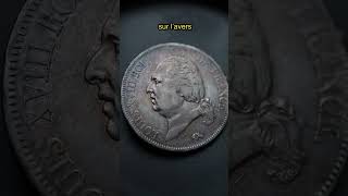 5 Francs De Louis XVIII Shorts Presentation n°6 shorts empiredesmonnaies numismatique [upl. by Ronal]