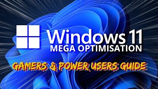 Windows 11 MEGA OPTIMIZATION Guide  Tips and tricks to speed up your PC [upl. by Darcy]