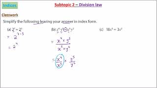 Grade 8 maths Indices subtopic 2  notes [upl. by Morez]