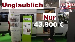 Billiger geht es wohl nicht Das billigste Wohnmobil der Welt Camper Van Forster 541 HB Youngster [upl. by Eniamrahs]