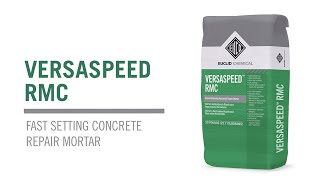 VERSASPEED RMC  Rapid Setting Repair Mortar Application [upl. by Annaeiluj]