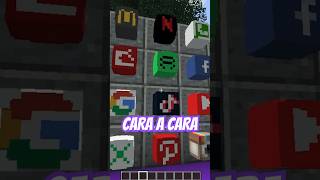 CARA A CARA no Minecraft com Logos de Aplicativos [upl. by Ymaral]