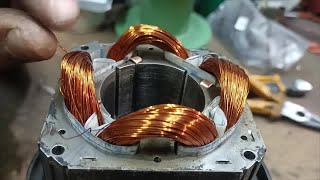 اصلاح موتور الاقطاب المظللة REPAIR THE SHADED POLE ELECTRIC MOTOR [upl. by Aehr]