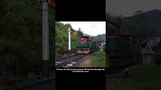 Badulla night mail train with class M6 locomotives srilankarailway srilankatravel [upl. by Einial406]