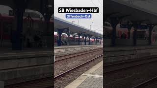 OffenbachOst Einfahrt BR430S8➡️WiesbadenHbf br430 sbahn shorts [upl. by Dysart]