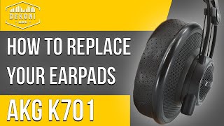 AKG K701  K702  K7XX  How to Change Your Ear Pads  Dekoni Audio [upl. by Adnohsak]