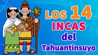 Los 14 Incas Del Tahuantinsuyo en 1 MINUTO FÁCIL I Los Incas 🌟I TAHUANTINSUYO🏳️‍🌈 PARA TU TAREA✅🟥⚪🟥 [upl. by Stich]