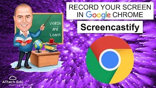 How to set up and use Screencastify  Record your Screen in Google Chrome  Screen recording [upl. by Eimyaj]