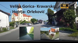 🚗 🇭🇷 Driving video ❤️ Velika Gorica 🚗 🇭🇷 Kravarsko  Hotnja Orleković  4K  60 fps [upl. by Rye771]