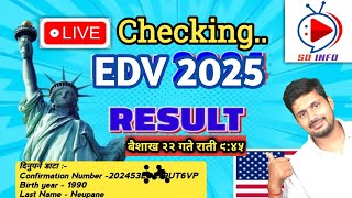 DV Lottery Result Checking  EDV 2025 [upl. by Hsetih]