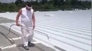 Elastomeric Roof Coating Application in Elkridge MD [upl. by Norrej]