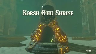 Zelda Breath of the Wild  Korsh Ohu Shrine  Wasteland Tower Region [upl. by Poirer]