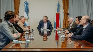 Agricultores Federados Argentinos manifestaron a Frigerio su interés por invertir en la provincia [upl. by Denby]