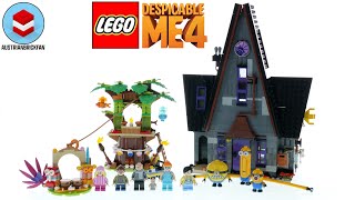 LEGO Despicable Me 4 75583 Minions and Grus Family Mansion – LEGO Speed Build Review [upl. by Rhpotsirhc]