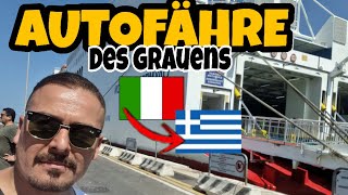 Autofähre von Italien nach Griechenland🇮🇹 🇬🇷  Fahrt in die Türkei 🇹🇷  Lohnt sich dieser Weg [upl. by Parker]