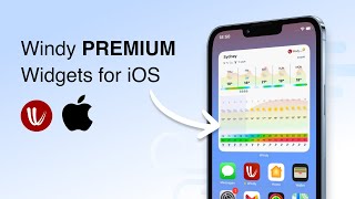 New Windy Premium widgets for iOS [upl. by Ayotyal]