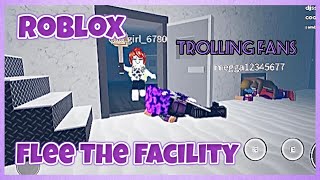 GOING UNDERCOVER TO TROLL MY FANS 😂  Roblox Flee The Facility [upl. by Ardnnaed355]