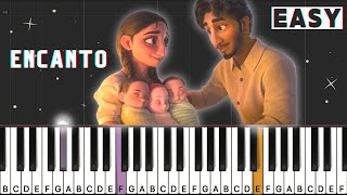 Encanto  Dos Oruguitas  Piano Tutorial EASY [upl. by Victorine901]