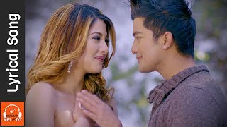 Lade Lade Lyrical Video New Nepali Movie Timi Sanga Song Ft Samragyee RL Shah Aakash Shrestha [upl. by Sorgalim]