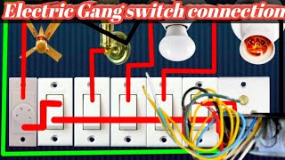 Electric gang switch connection and fitting [upl. by Kaylil]