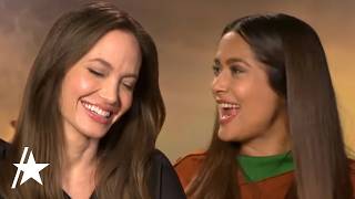 Angelina Jolie amp Salma Hayek Gush Over Their Real Friendship [upl. by Etyam]