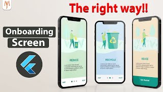 Flutter Tutorial  Onboarding Screen UI Introduction Screen Walkthrough 2022 [upl. by Meibers]