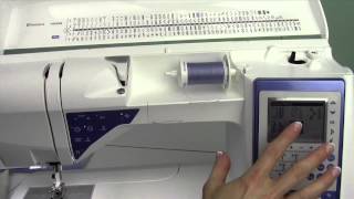 Husqvarna Viking Sapphire 930 09 Selecting Stitches [upl. by Adigun]