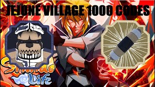 1000 Vip server codes jejunes village shindo life [upl. by Namya]