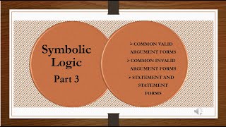 16 SYMBOLIC LOGIC PART 3 [upl. by Roderigo138]