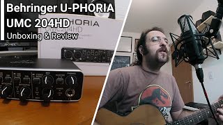 MELHOR INTERFACE DE ÁUDIO USB PARA COMEÇAR   Behringer UPhoria UMC 204HD  Unboxing amp Review [upl. by Carrel]