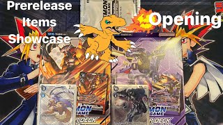 Digimon Card Game Wolf of Friendship ST16 Dragon of Courage ST15 Prerelease Packs  Promo OPENING [upl. by Yldarb]