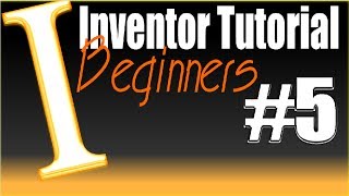 5Inventor Beginner Tutorial First 3D model [upl. by Debby570]