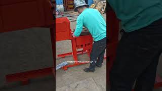 manual clay interlocking brick moulding machine mud soil block maker no electric earth block machine [upl. by Marceau]