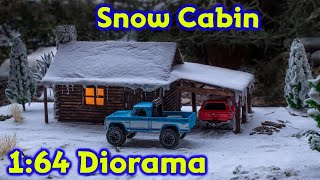 Snow Cabin Diorama 164 [upl. by Ilocin591]