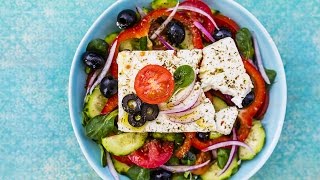 How To Make Traditional Greek Salad [upl. by Ynnavoig170]