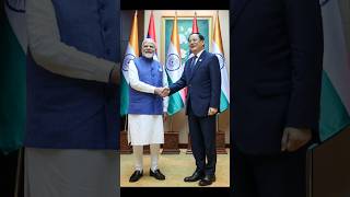 PM Modi Meets Laos PM Sonexay Siphandone In Laos PDR pmmodi narendramodi laos [upl. by Ayahsal]