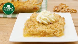 Apfel Crumble  Apple Crumble  Apple Crisp 🍎🍏🥧 [upl. by Ayalat]