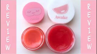 Awake lip mask and moisture balm review [upl. by Yeneffit]