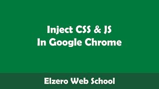 Arabic  How To Inject CSS and JS Code in Google Chrome [upl. by Iglesias]