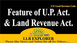 🎯Features of UPZ Act 2006  UP Land Revenue Act  UP Land Revenue Code 2006 [upl. by Nohs907]