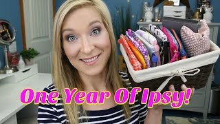 One Year in Review of Ipsy  How do the bags compare month to month [upl. by Buckley]