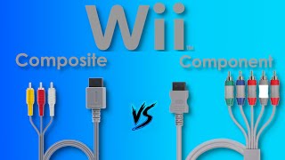 Nintendo Wii Component vs Composite Cables Comparison  Pt2 [upl. by Llereg]