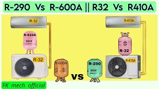 R290 Vs R600A  R32 Vs R410A  Refrigerant alternating in air conditioners [upl. by Xaviera896]