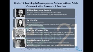 Crisis2021 Covid 19 Learning and Consequences for International Crisis Communication Practice [upl. by Aiclid]