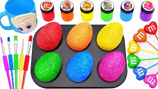 Satisfying Video Rainbow Mixing All Lollipop amp Color EGGS From Rainbow Magic Chocolate Cutting ASMR [upl. by Carpio]