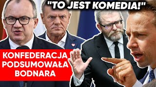 quotWzywamy do dymisjiquot Konfederacja podsumowała Bodnara Bosak Autokompromitacja państwa [upl. by Picardi]