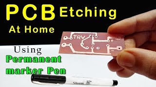 How to make PCB using marker pen at home [upl. by Bocaj884]