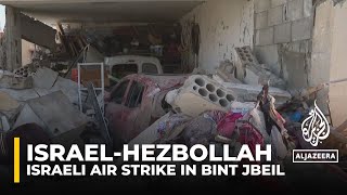 Three dead from Israeli strike in Bint Jbeil Lebanon Report [upl. by Huff]